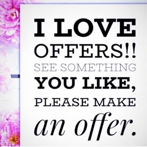 MAKE AN OFFER OR BUNDLE AND OFFER